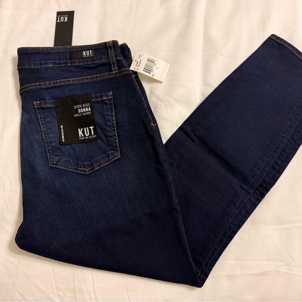Kut from the Kloth Women's Dark Blue High Rise Jeans